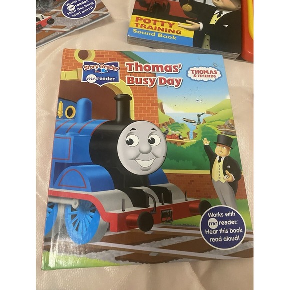 Lot Of 6 Thomas The train, A Plushie, Three  Books, DVD And Blanket - Picture 3 of 6